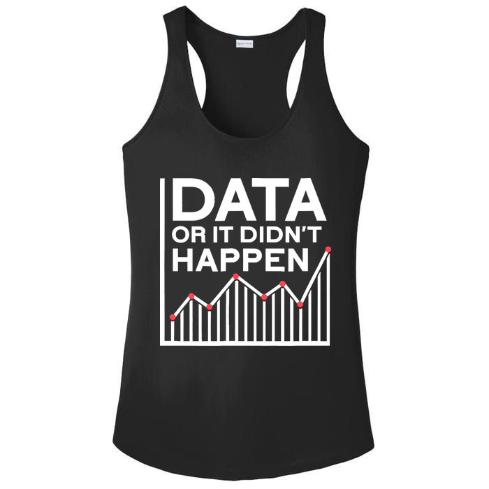 Data Or It DidnT Happen Data Analyst Data Analysis Ladies PosiCharge Competitor Racerback Tank