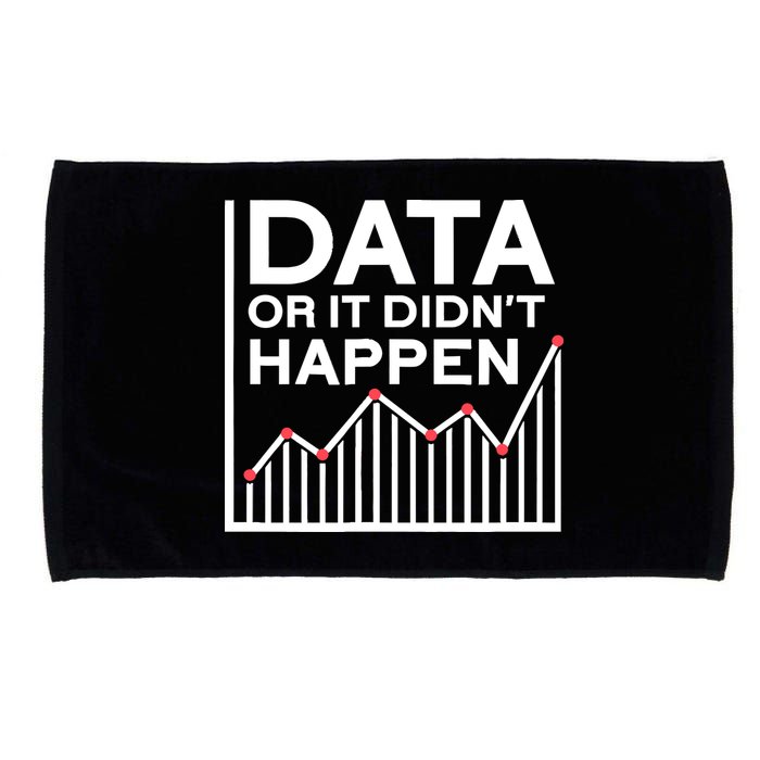 Data Or It DidnT Happen Data Analyst Data Analysis Microfiber Hand Towel