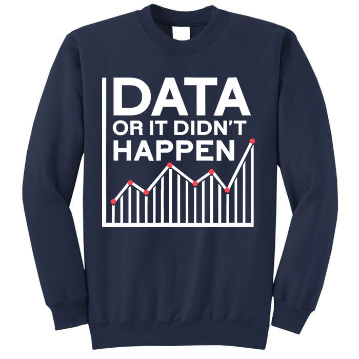 Data Or It DidnT Happen Data Analyst Data Analysis Sweatshirt