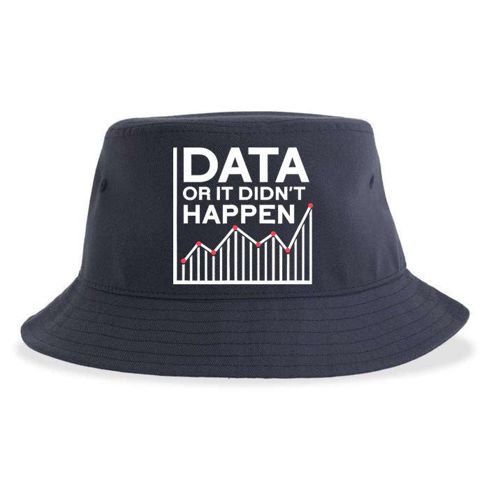 Data Or It DidnT Happen Data Analyst Data Analysis Sustainable Bucket Hat