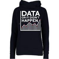 Data Or It DidnT Happen Data Analyst Data Analysis Womens Funnel Neck Pullover Hood