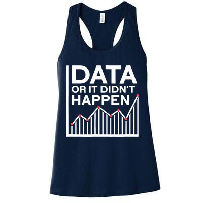 Data Or It DidnT Happen Data Analyst Data Analysis Women's Racerback Tank