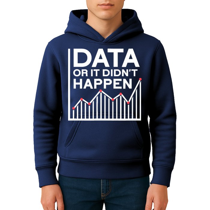 Data Or It DidnT Happen Data Analyst Data Analysis Kids Hoodie