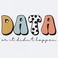 Data Or It Didn't Happen Aba Therapist Special Ed Inclusion Sueded Cloud Jersey T-Shirt