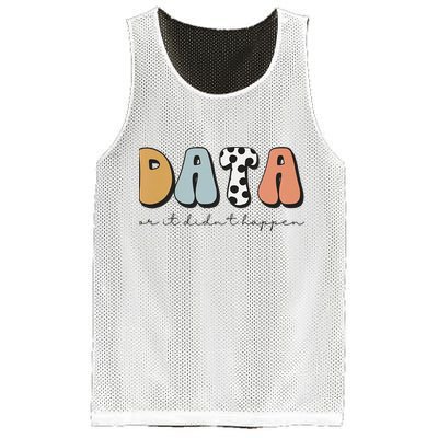 Data Or It Didn't Happen Aba Therapist Special Ed Inclusion Mesh Reversible Basketball Jersey Tank