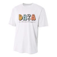Data Or It Didn't Happen Aba Therapist Special Ed Inclusion Youth Performance Sprint T-Shirt