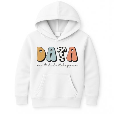 Data Or It Didn't Happen Aba Therapist Special Ed Inclusion Kids Hoodie