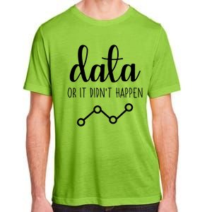 Data Or It Didnt Happen Data Analyst Data Scientist Present Adult ChromaSoft Performance T-Shirt