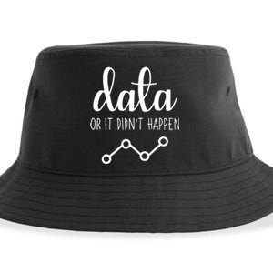 Data Or It Didnt Happen Data Analyst Data Scientist Present Sustainable Bucket Hat