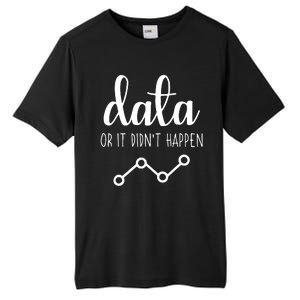 Data Or It Didnt Happen Data Analyst Data Scientist Present Tall Fusion ChromaSoft Performance T-Shirt