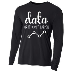 Data Or It Didnt Happen Data Analyst Data Scientist Present Cooling Performance Long Sleeve Crew