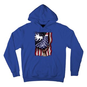 Day Of Independence Us Flag Cerberus Funny Gift Hoodie