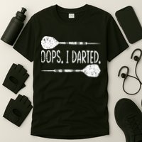 Darts Oops I Darted Dartboard Funny Dart Player T-Shirt