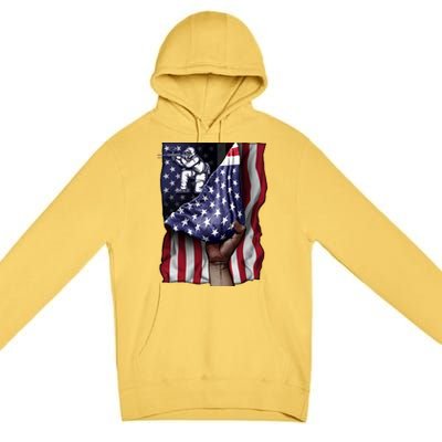 Day Of Independence Us Flag Paintball Funny Gift Premium Pullover Hoodie