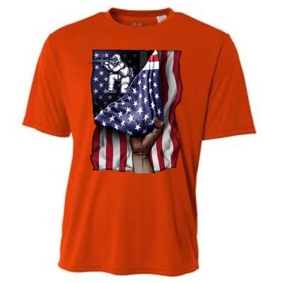 Day Of Independence Us Flag Paintball Funny Gift Cooling Performance Crew T-Shirt