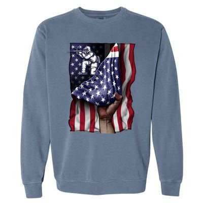 Day Of Independence Us Flag Paintball Funny Gift Garment-Dyed Sweatshirt