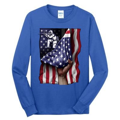 Day Of Independence Us Flag Paintball Funny Gift Tall Long Sleeve T-Shirt