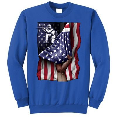 Day Of Independence Us Flag Paintball Funny Gift Tall Sweatshirt