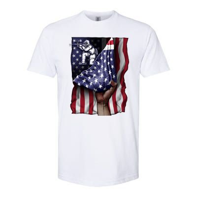 Day Of Independence Us Flag Paintball Funny Gift Softstyle CVC T-Shirt