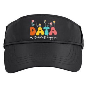 Data Or It DidnT Happen Behavior Analyst Aba Therapist Rbt Adult Drive Performance Visor