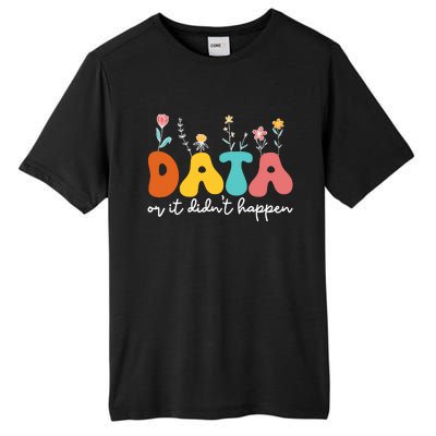 Data Or It DidnT Happen Behavior Analyst Aba Therapist Rbt Tall Fusion ChromaSoft Performance T-Shirt