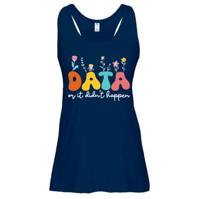 Data Or It DidnT Happen Behavior Analyst Aba Therapist Rbt Ladies Essential Flowy Tank
