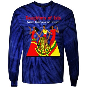 Daughters Of Isis DOI PHA Shriners AEAONMS OES Mother's Day Tie-Dye Long Sleeve Shirt