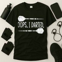 Darts Oops I Darted Dartboard Funny Dart Player T-Shirt