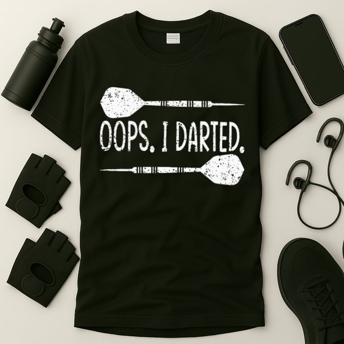 Darts Oops I Darted Dartboard Funny Dart Player T-Shirt