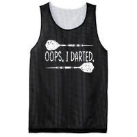 Darts Oops I Darted Dartboard Funny Dart Player Mesh Reversible Basketball Jersey Tank