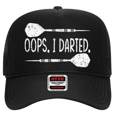 Darts Oops I Darted Dartboard Funny Dart Player Trucker Hat