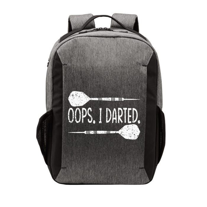 Darts Oops I Darted Dartboard Funny Dart Player Vector Backpack