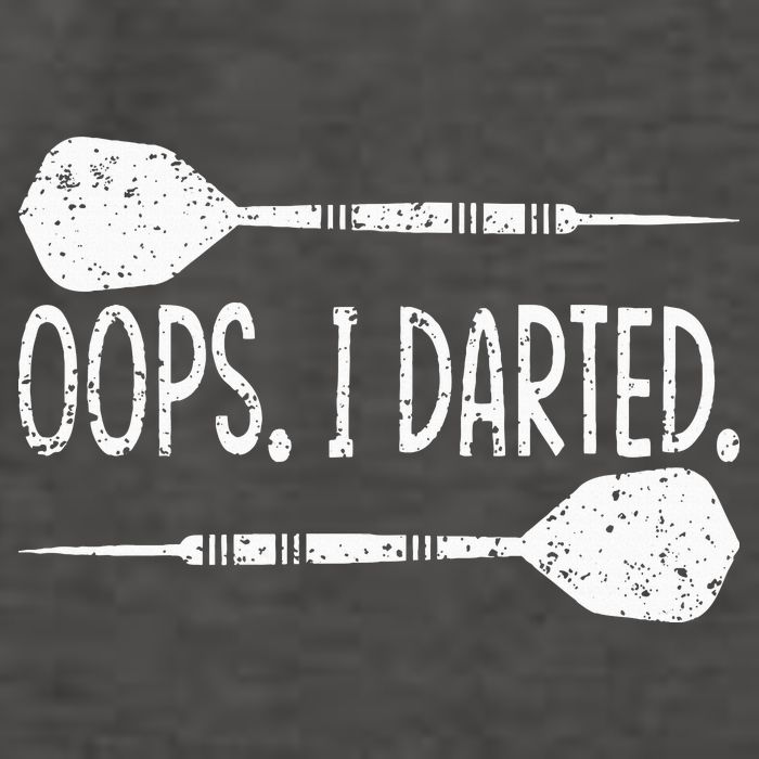 Darts Oops I Darted Dartboard Funny Dart Player Vector Backpack