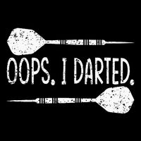 Darts Oops I Darted Dartboard Funny Dart Player 7-Panel Snapback Hat