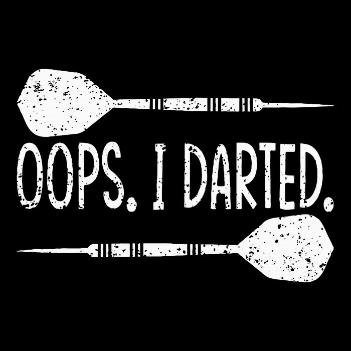 Darts Oops I Darted Dartboard Funny Dart Player Drawstring Bag