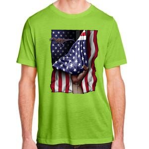 Day Of Independence Us Flag Baryonyx Meaningful Gift Adult ChromaSoft Performance T-Shirt