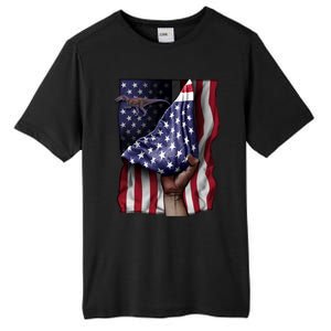 Day Of Independence Us Flag Baryonyx Meaningful Gift Tall Fusion ChromaSoft Performance T-Shirt