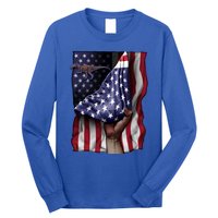 Day Of Independence Us Flag Baryonyx Meaningful Gift Long Sleeve Shirt