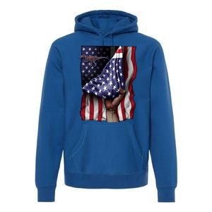 Day Of Independence Us Flag Baryonyx Meaningful Gift Premium Hoodie