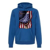 Day Of Independence Us Flag Baryonyx Meaningful Gift Premium Hoodie