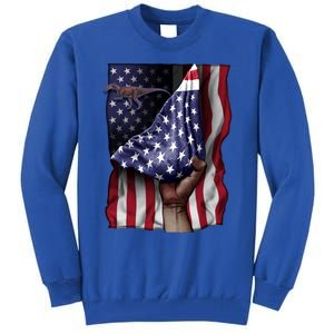 Day Of Independence Us Flag Baryonyx Meaningful Gift Tall Sweatshirt