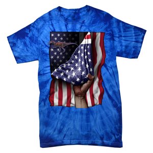 Day Of Independence Us Flag Baryonyx Meaningful Gift Tie-Dye T-Shirt