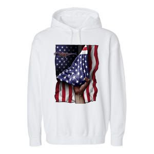 Day Of Independence Us Flag Baryonyx Meaningful Gift Garment-Dyed Fleece Hoodie