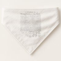 Declaration Of Independence Liberty USA Constitution America USA-Made Doggie Bandana