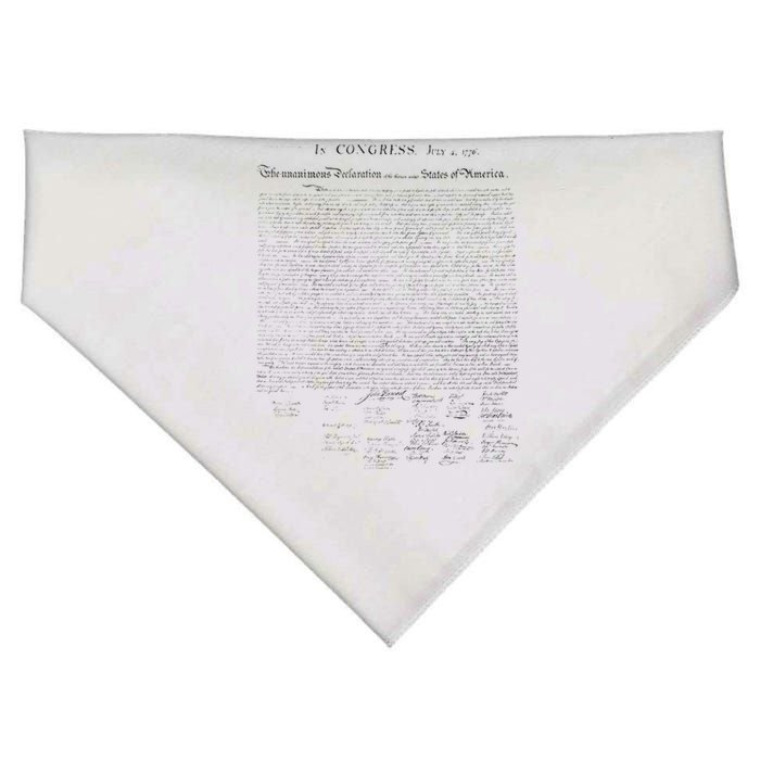 Declaration Of Independence Liberty USA Constitution America USA-Made Doggie Bandana