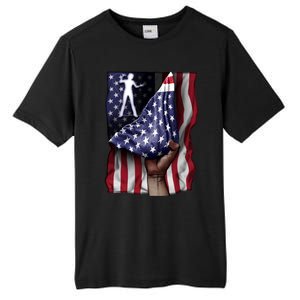 Day Of Independence Us Flag Classical Guitar Meaningful Gift Tall Fusion ChromaSoft Performance T-Shirt