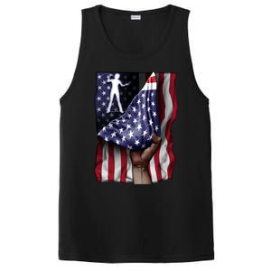 Day Of Independence Us Flag Classical Guitar Meaningful Gift PosiCharge Competitor Tank