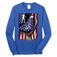 Day Of Independence Us Flag Classical Guitar Meaningful Gift Long Sleeve Shirt