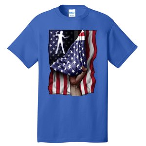 Day Of Independence Us Flag Classical Guitar Meaningful Gift Tall T-Shirt