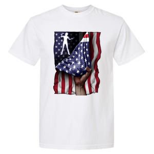 Day Of Independence Us Flag Classical Guitar Meaningful Gift Garment-Dyed Heavyweight T-Shirt